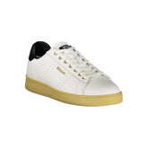 Blauer White Leather Men Sneaker